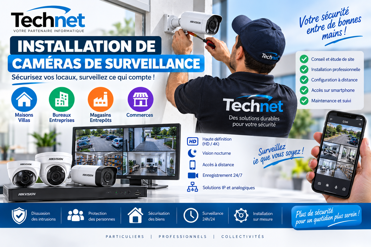 Installation Caméra Surveillance