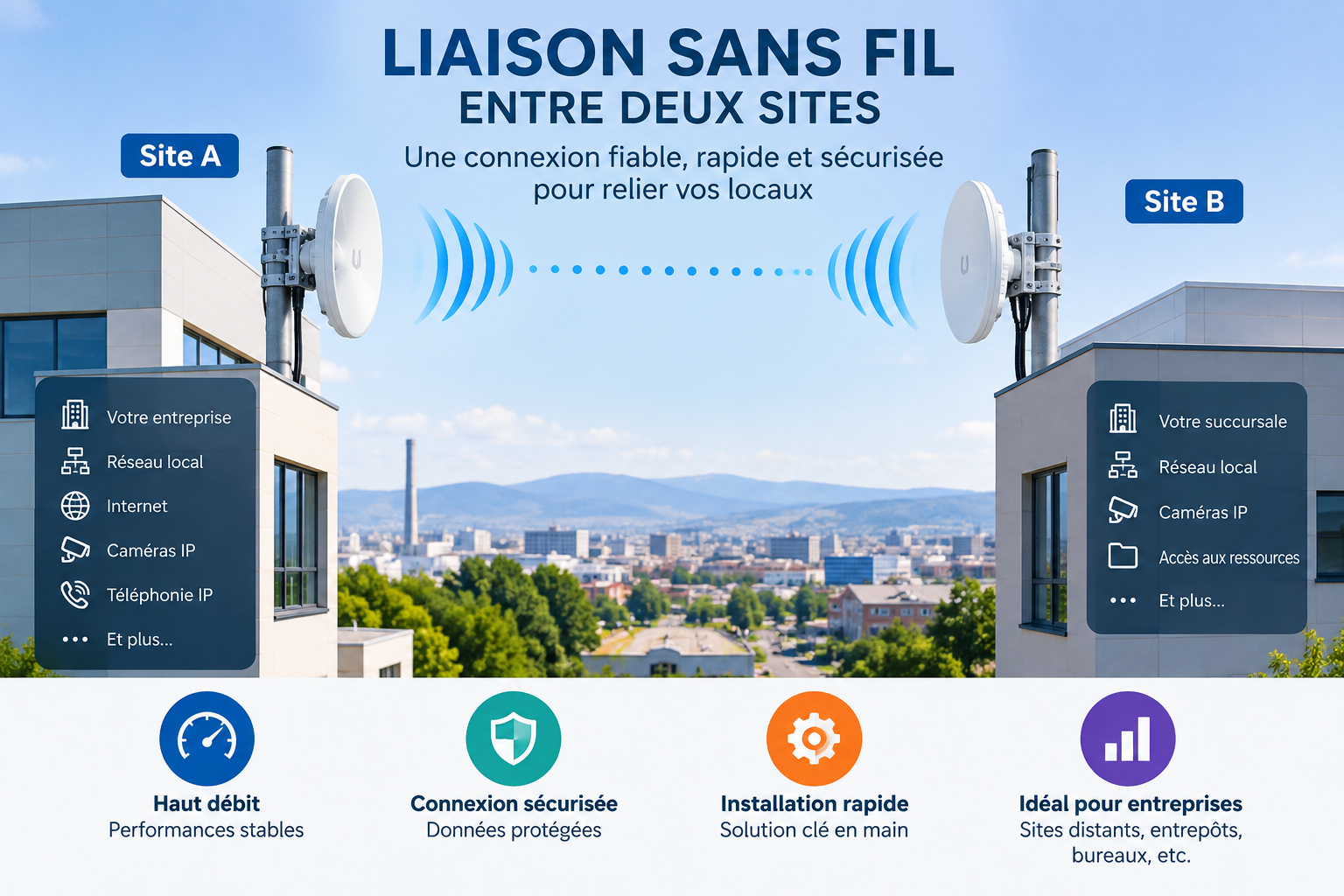 Liaison Sans Fil Entre Deux  Site