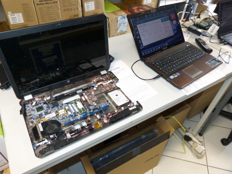 Réalisation Réparation PC portable et Bureautique